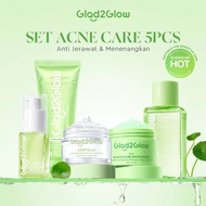 Glad2Glow Acne Care Soothing toner+Centella Moisturizer