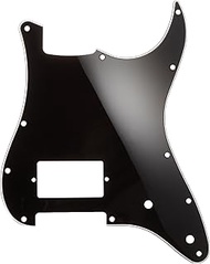 SCUD ST Type Pick Guard, 1H Electric Guitar SC-B3P-4, Black 3P