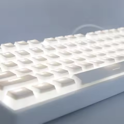 PBT Pudding Keycaps 129 Keys OEM Height White Backlight for Mechanical Keyboard AULA F75 Ajazz Anne 