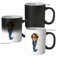 John Lennon Magic Caricature Mug Color Changing Glass