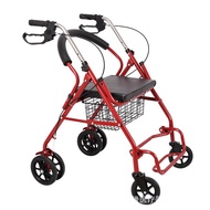 ✓◘Adult Medical Walker Rollator with seat, wheels and foldable footrest