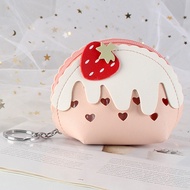 dompet perempuan purse wallet women Strawberry Ice Cream Comel Mini Coin Dompet Kecil Syiling Kecil 