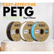 R3D Cost Effective PETG 3D Printing plastic Filament 1kg 1.75mm | Economic Strong High Compatible Ba