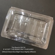 OPS Container OP2H /SF-2H (SW) Clear Plastic Food Tray / (100pcs) Disposable Bakery Clear Tray / Bek