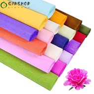 QINSHOP Flower Wrapping Bouquet Paper, Handmade flowers Thickened wrinkled paper Crepe Paper, Funny DIY Production material paper Packing Material