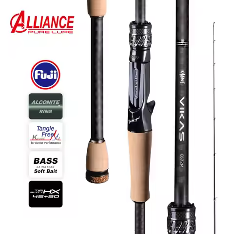 PURELURE VIKAS Spinning Casting Fishing Rod Fuji Ring F XF Action Lure Rod High Carbon Fuji Reel Sea
