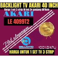 backlight tv led akari 40 inch le4099t2 backlight tv led 40 inch