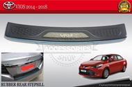 TOYOTA VIOS 2014 2014 2015 2016 2017 2018 REAR BUMPER GUARD / REAR BUMPER STEP SILL WILL CHROME THAI