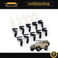 20 Sets Of Side Panel Clips (Steel + White Bushing) Toyota Land Cruiser BJ40 BJ43 FJ40 HJ45 HJ47 BJ4