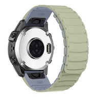 QuickFit 26mm 22mm Magnetic Silicone Band For Garmin Fenix 8 E 7 7X 6 6X/Epix Pro 47mm 51mm/TACTIX/I