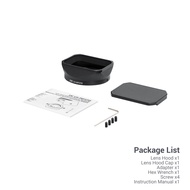 JJC LH-JXF27II nhôm tròng vuông mui xe thay thế LH-XF27 cho Fuji Fujinon XF 27mm F2.8 R WR ống kính 