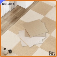 KKGOO Carpet Floor Tiles Sticker, 40x40cm Soft Rug Carpet Tiles, DIY Peel and Stick Anti Slip Square