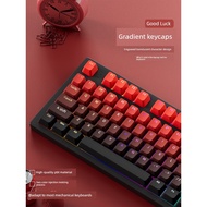 keycaps Hongyun when head engraved key cap PBT gradient transparent keyboard cap 68/87/98/108 key he