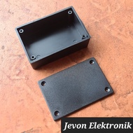 Box X1 Black Plastic 7.5x5x2.5 cm Without Hole X 1 Black Electronic Amplifier Audio Electronic Spare