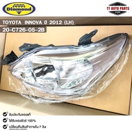 ไฟหน้ารถยนต์ TOYOTA INNOVA ปี2012 TYC (LH) โตโยต้า อินโนว่า 20-C726-05-2B