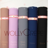 bahan wolly crepee / kain wolly / bahan gamis