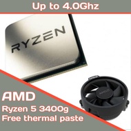 Amd RyzenTM 5-3400g 3.70Ghz - 4.20Ghz+Stock Cooler+Thermal Paste