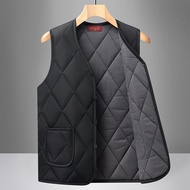 11.13 Dad Wear Thickened Men's Vest Wool Thermal Vest Cold Proof