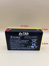 【ร้านไทย】แบตเตอรี่ ชนิดแห้ง 6V 4.5AH/20HR VRLA Battery แบต สำรองไฟ UPS ไฟฉุกเฉิน รถไฟฟ้าตาชั่ง