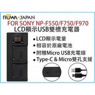 【控光後衛】樂華 SONY NP-F550/F750/F970 LCD顯示USB雙槽充電器