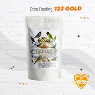GOLD 123 Extra Fooding Burung Pleci Murai Kenari FInch Lovebird