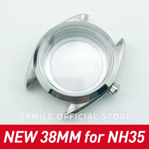 38mm High-Quality Stainless Steel Watch Case for NH35A NH38A - Aqua AT150 with Sapphire Crystal