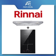 RINNAI RH-S95A-SSVR 90CM SLIMLINE HOOD + RINNAI RB-3012H-CB 2 ZONE INDUCTION HOB