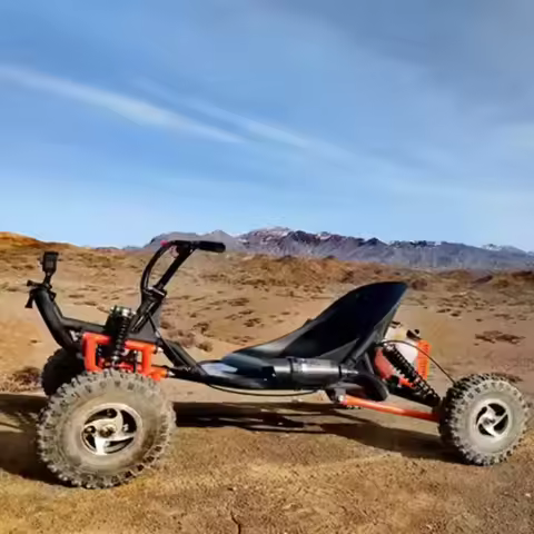 Cheap 90cc Single Seat Adult Buggy Go Kart 80 Km/H Off-Road 4x4 Drive Disc Brake Electric Go Karts f