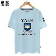 เสื้อยืดแขนสั้นผ้าฝ้ายสำหรับนักเรียนวิทยาลัยและมหาวิทยาลัย Harvard Massachusetts Institute of Techno