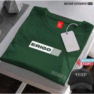 Store_nfzal Free Hat Erigo Sisik Text White Short Sleeve Distro T-Shirt Men's and PremiumWanita unis