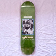 Erased “Glow Video Green” 8.25” x 31.5” Skateboard Deck