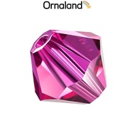 24pcs Preciosareg Beads Czech Bicone 70350 Fuchsia 3mm Hole: 0.8mm