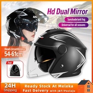 🛵Motorcycle Helmet Topi Keledar Motorcycle GXT Double Visor Helmet Road Racing Helmet Open Face Moto