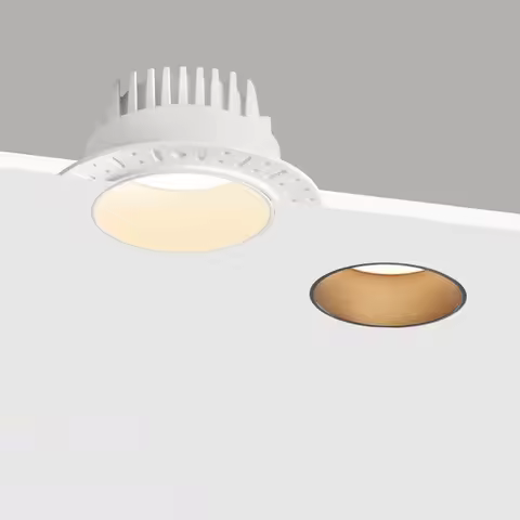 Borderless Embedded Anti Glare COB Downlight 7W 10W 12W 15W AC110V 85-265V Spotlight Ceiling Lamp, S