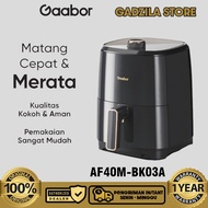 LAYAR MESIN Gaabor Air Fryer 4L Touch Screen Low Watt Multifunction Oil-Free Frying Machine AF40M-BK