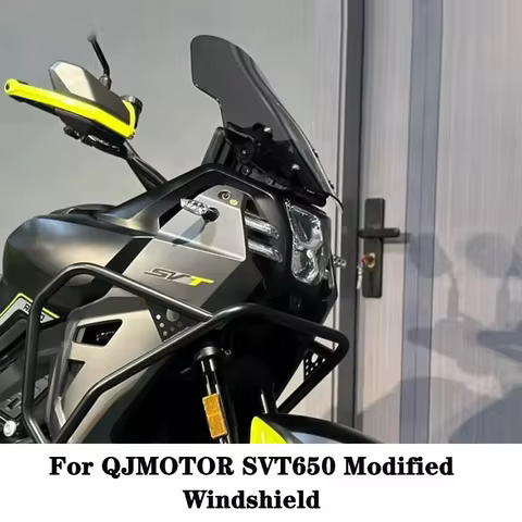 For QJMOTOR SVT 650 SVT 650X SVT650 SVT650X Modified Heightened Windshield Scooter Windscreen Wind D