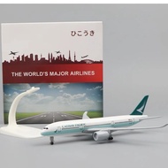 20CM A350 Cathay Pacific Model Aircraft Passenger Aircraft Model Toy Boutique Decoration with Landin