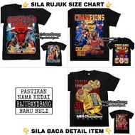 (Pit 18-26) Baju Chicago Bulls NBA Basketball Tshirt ROCK YEAH