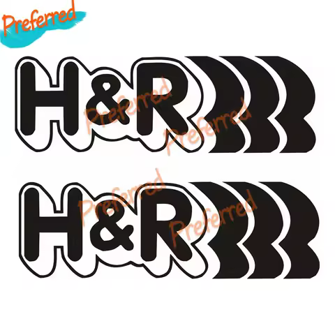 2 X Stickers Vinilo - H&R - Pegatina Vinyl Aufkleber Adesivi Sticker H & R Decal Customizable in Any