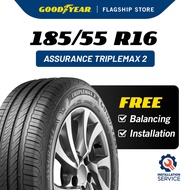 Goodyear 185/55R16 Assurance TripleMax 2 Tyre For City/Jazz [Free Installation]