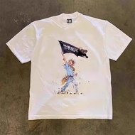 260g cotton t-shirt! World peace! Fashionable loose short-sleeved unisex t-shirt.