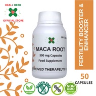 Maca Health Supplement for Men Energy Stamina Booster and Fertility 50 Capsules