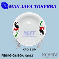 Kukuruyuk Ceramic Rooster Dinner Plate 23cm Kukuruyuk Omega Rooster Dinner Plate KPO9