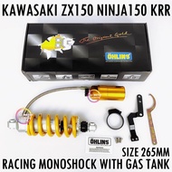 ZX150 KRR MONOSHOCK GAS 265MM KAWASAKI NINJA150RR ZX-150 DOUBLE-R RR KIPS KR KR150 ABSORBER SUSPENSI