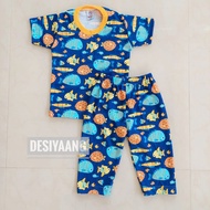 Qkids Children's Pajamas Size Xs (5-18 months) Short Sleeves Long Trousers libby material
