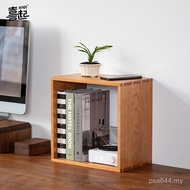 Bookshelf Combination Cabinet Compartment Rack Black Walnut Solid Wood Free Shelf 2I Small Bookcase 