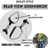 Motorcycle Side Mirror for HONDA BEAT FASHION| Ducati Style Rear Side Mirror