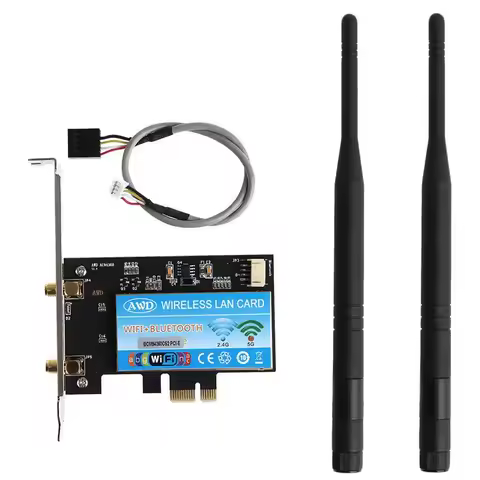 Desktop PCIe Adapter for broadcom BCM94360CS2 802.11ac Antenna Dual Band WiFi Wireless ac bluetooth 