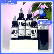 DYNAMIC TBK Tattoo Ink, Genuine BLK, DYNAMIC Triple Black 1 oz- 3oz Tattoo Ink Original