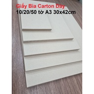 (10/20/50 A3 sheets) 2mm Thick 3-Layer Cardboard Cardboard Sheet for Notebook Covers, Scrapbooks, Mo